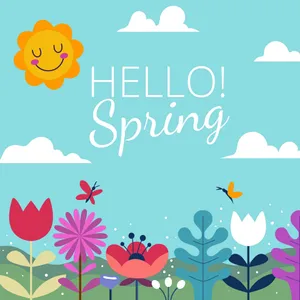 Hello Beautiful Spring Digital Art Wallpaper