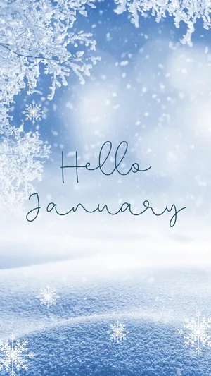 Hello January, Greet The New Year With A Smile! Wallpaper