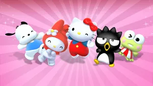 Hello Kitty And Friends Enjoying A Pleasant Day Wallpaper