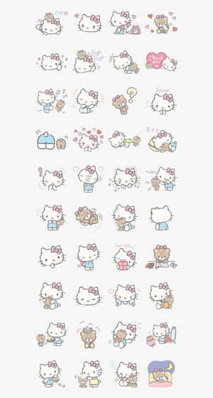 Hello Kitty And Friends Having A Joyful Time Together Wallpaper
