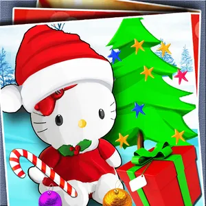 Hello Kitty Christmas 1024 X 1024 Wallpaper Wallpaper