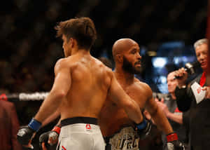 Henry Cejudo And Demetrious Johnson After Match Wallpaper