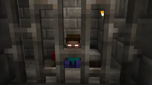 Herobrine Minecraft Jail Wallpaper
