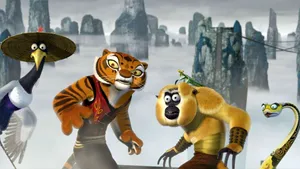Heroes From Kung Fu Panda Looking Confused Wallpaper