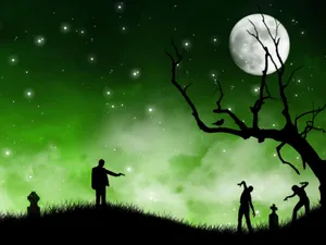 Heroic Zombie Slayer Wallpaper