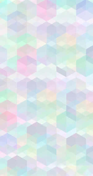Hexagon Pattern With Light Aesthetic Colors Wallpaper