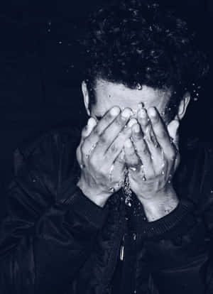 Hiding Face Of Sadness Wallpaper