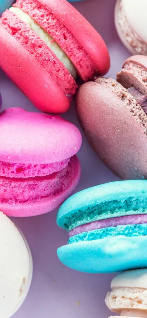 High Definition Colorful French Macaron Wallpaper