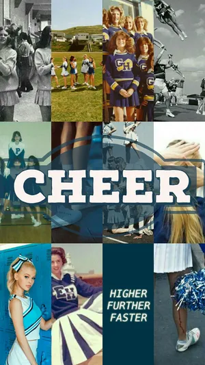 High-energy Cheerleader Performance Wallpaper