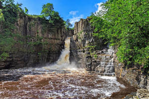 High Force Falls In Uk Wallpaper