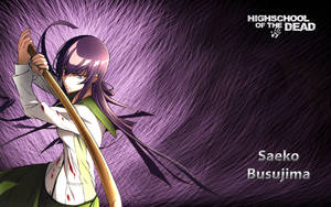 Highschool Of The Dead Bloody Saeko Wallpaper