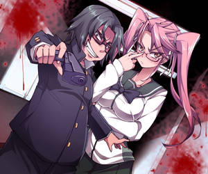 Highschool Of The Dead Kohta Saya Wallpaper