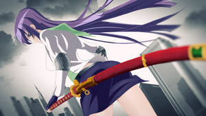 Highschool Of The Dead Sanguine Saeko Wallpaper