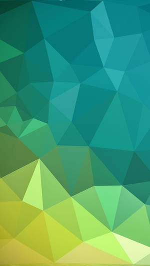 Hijau 3d Triangle Wallpaper