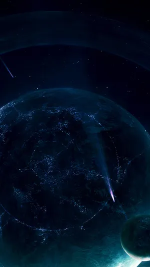 Hiking Through The Peaceful Darkness Of Nature Wallpaper