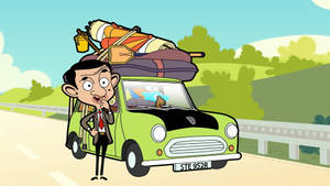 Hilarious Misadventure - Mr. Bean Running On Empty Wallpaper
