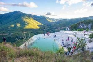 Hilltop Lake In Oaxaca Wallpaper