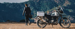 Himalayan Bike In Plain Wallpaper