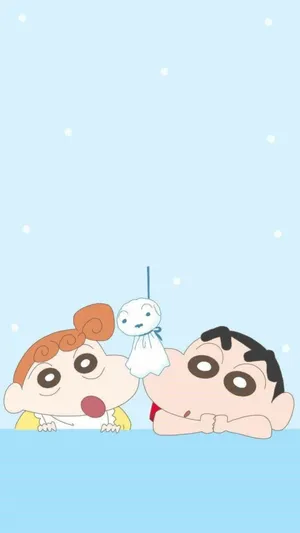Himawari And Shinchan Aesthetic Wallpaper