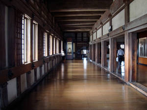 Himeji Castle From The Inside Wallpaper