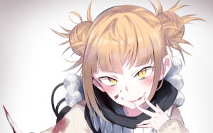 Himiko Toga With A Knife Wallpaper