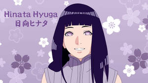 Hinata On Purple Background Naruto Ipad Wallpaper