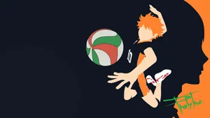 Hinata Shouyou, The Passionate Volleyball Player Determined To Reach His Dreams. Wallpaper
