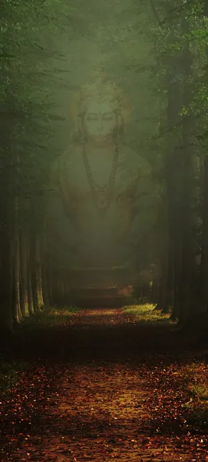 Hindu God Hanuman Apparition Wallpaper