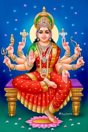 Hindu Goddess Vera Ashta Lakshmi Wallpaper