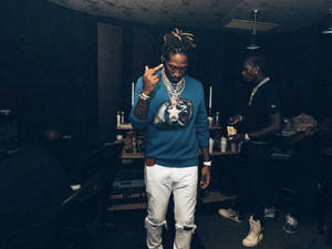 Hip-hop Artist Young Thug Photographed In Studio Wallpaper