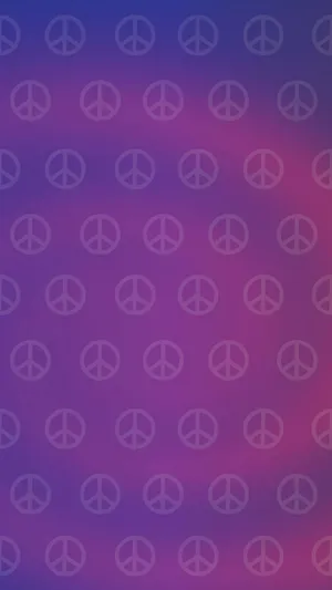 Hippie Iconic Peace Sign Wallpaper