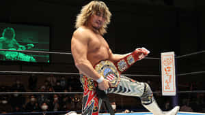 Hiroshi Tanahashi Champion Pose Wallpaper
