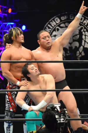 Hiroshi Tanahashi With Ryusuke And Manabu Wallpaper