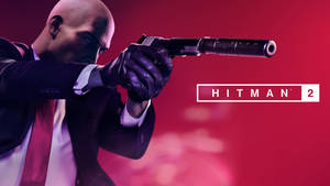 Hitman 2018 Agent 47 Aims Pistol Wallpaper