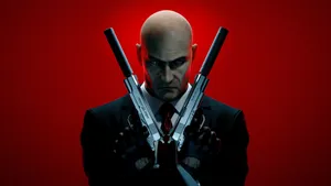 Hitman Full 4k Crossing Guns Wallpaper