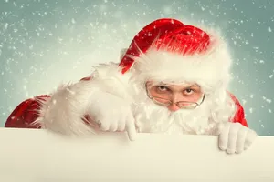 Ho, Ho, Ho - Santa Claus Wishing Everyone A Very Merry Christmas! Wallpaper