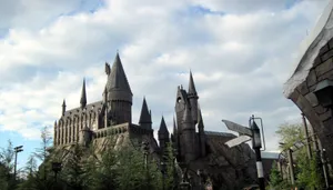 Hogwarts Castle Cloudy Sky Wallpaper