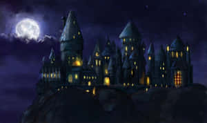 Hogwarts Castle - The Magical And Mysterious Home Of Student Wizardry Wallpaper