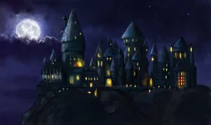 Hogwarts Castle - The Magical And Mysterious Home Of Student Wizardry Wallpaper