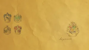 Hogwarts House Logos Harry Potter Desktop Wallpaper