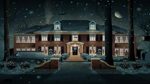 Home Alone Mccallister House Art Wallpaper