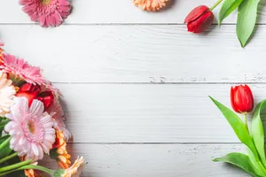 Homemade Bread On Wood Texture Wallpaper