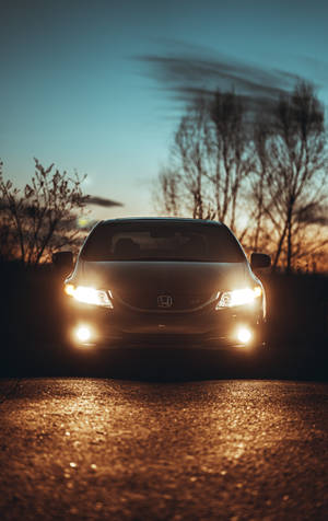 Honda Civic Si Headlights Wallpaper