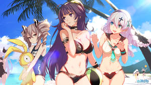 Honkai Impact Valkyries In Swimsuit Wallpaper