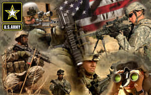 Honor And Courage Of Us Military Wallpaper
