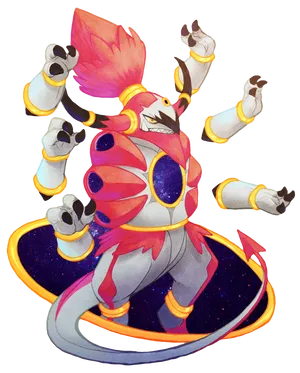 Hoopa Rising From Hoop Wallpaper