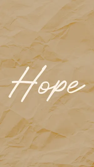 Hope In Crumpled Paper Background Wallpaper