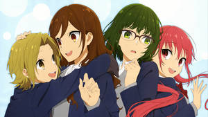 Horimiya Female Characters Wallpaper