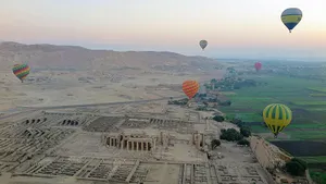 Hot Air Balloons Over Luxor Egypt Wallpaper
