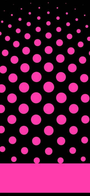 Hot Pink Aesthetic Dots Wallpaper